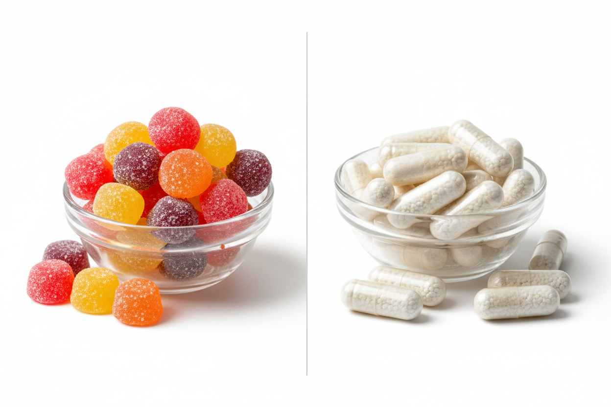 Gummies de créatine vs gélules : que préférer ?